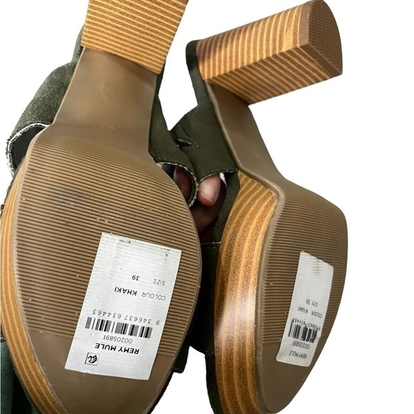 City Chic Khaki Green Remy Mule Heel 39/9 - Picture 4 of 6